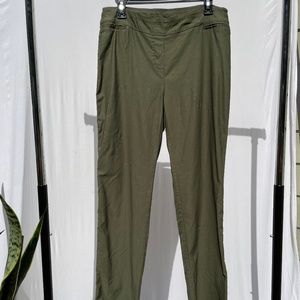 Olive Green Stretch Pants
